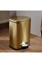 Primo Fingerprint Resistant Metal Pedal Bin 21.3x20.5x29.5cm 5l - Gold - 2