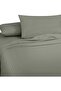 3 Pieces 1cm Stripe Bed Sheets King (180x200+30 cm) - Soft Satin Sheet Set - Grey - 2