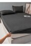 Fitted sheet with elastic corner 90*200+30cm with 2 pillow cases, bedsheet set 0f 3 piece single size, black.