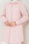 Women's Long Basic Powder Polo Collar Hijab Shirt Dress - 6