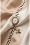 Women's Steel Watch Gold & Silver Mix Color Butterfly Green Stone Charm Detailed Vintage |   Old Money Luxury Elegant Stylish Women's Wristwatch 2026 - 4