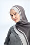 شال أنيق بتصميم هارموني فريم - مدخن - رمادي - 3