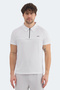 Reyana Men's Polo Collar White T-Shirt - 4