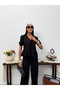 Drawstring Tie-Back Blouse and Pants Set - 6