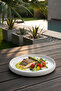 Acar Line Detailed Round Porcelain Dinner Plate 23X3 cm 23 X 23 - 3