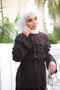 Brown Shirt and Layered Skirt Set - 3