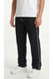 2-Strand Ribbed Baggy Sweatpants – Elastic Waist, Back Pockets, Wide Legs - 8
