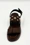 Gold Accessory Detailed Daily Comfortable Women's Sandals Bitter Brown(14) - 5