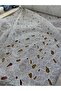 Premium Hologram Sequined and Beaded Floral Wedding Dress Fabric - 5