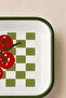 Pomodoro Tomato Patterned Enamel Serving Plate 21X14X4 cm - 4