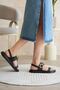 Women's Black 2cm Heel Height Summer Comfortable Sandals Tr27My05A - 5
