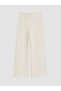 Vizyon New Season Elastic Waist Wide Leg Women's Trousers - 3