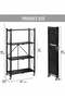 Foldable Storage Rack Metal Black 126x71x35cm - 2