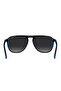 UV Protected Sunglasses Black Frame Dark Grey Shaded Mirror Lens 55mm - HG-1345/S-807 - 4