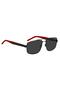 UV Protected Sunglasses Matte Black Frame Grey Mirror Lens 59mm - HG-1338/S-003 - 3