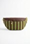 Venta Brown Striped Women's Large Waist Bag - 2