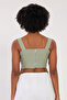 Women's Shoulder-Strap Detailed Blouse - Olive - 4