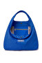 Women's Cobalt Blue Parachute Fabric Casual Daily Bag with Internal Pockets, Snap Fasteners, Large Volume, Hand and Shoulder Bag - 7