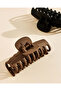Women Black & Brown Claw Clip Set Of 2 - 3
