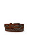 Studded Belt with Stitching Detail