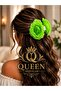 Luxury Large Volume Green Rose Flower Hairpin Hair Accessory - 4