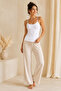 Women's Ribbed Rope Strap Basic Undershirt - 95% Cotton & Flexible for Daily Use - 3