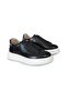 Black 100% Leather Lace-Up Casual Shoes - 2