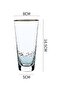 Household Full Bright Hammer Glass Water Cup Clear 8x16.5cm - 4