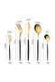30-Piece Stainless Steel Cutlery Set Kitchen Utensil Set Western Tableware Suitable For Home Kitchen Restaurant Hotel Party Dining Picnic Dining Exquisite Packaging Gift Black/Gold - 6