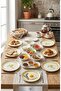 Solena 14 Piece Modern,1. Class Porcelain Breakfast Set (11180)