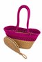 Aya Trikot Shoulder Bag + Moss Clutch 2-Piece Women's Straw Bag Set Large Shoulder Bag and Clutch Handmade Summer, Beach Daily Use Stylish Durable Bag - 2