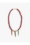 Multicolored Fish Charm Beaded Necklace