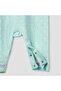 Bunny Print Romper with Long Sleeves and Ruffle - 4