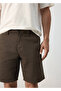 Regular fit jean bermuda şort - 5