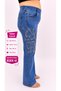 Plus Size Special Design Series Summer Women's Trousers with Piping Legs - 2