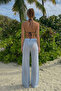 Transparent Knitwear Trousers Blue 26S3046 - 4