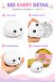 Squishy Dumpling Stress Ball Toy, Soft Steamed Bun Squeeze Toy, Kawaii Bubble Pop Fidget Sensory Toy for Kids - 4