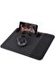 3-in-1 Wireless Charging Mouse Pad with Mobile Stand – Fast Qi Charging Station, Non-Slip Desk Mat (Black)