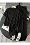 Unisex Women's Men's Ny Printed Oversized Tshirt and Baggy Sweatpants - Summer Two-Piece Tracksuit Set - 2