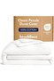 Brooklinen Luxury Percale Duvet Cover - 100% Cotton, Full/Queen Size, White, Extra-Long Corner Ties