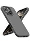 iPhone 16 Pro Max Soft Liquid Silicone Case - Shockproof Full Body Protection with Matte Finish & Microfiber Lining (Dark Grey)