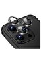 Bling Rhinestone Lens Protector for iPhone 15 Pro/iPhone 15 Pro Max- Sparkling Diamond Camera Lens Cover Black