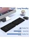 Foldable Bluetooth Keyboard - Ultra Slim Wireless Portable Keyboard with Rechargeable Battery - 6