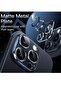 Camera Lens Protector for iPhone 15 Pro/Pro Max, Full Coverage 9H Tempered Glass, Matte Metal, Blue - 2