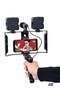 Multi-Purpose Adjustable All-in-One Video Making Kit with 2 LED Lights, Grips, and Microphone - 2