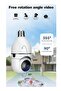 Wireless Security Camera, 1080P WiFi Lampcamera 2 Way Talk 360 Degree Motion Detection Surveillance Camera with Night Vision - 8