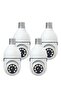 (10-Pack) WiFi Light Bulb Cameras – 360° Wireless Outdoor Security Cameras with 1080P Color Night Vision & Motion Detection