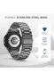 Stylish Gray Stainless Steel Metal Band for Samsung Galaxy Watch 7FE/6/5/4 & Watch 5 Pro/6 Classic/4 Classic – Seamless No Gap Design for Various Sizes - 3