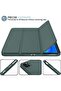 Midnight Green Trifold Smart Case for iPad Pro 11-Inch (2022/2021) - Soft TPU Back, Pencil Holder, Auto Wake/Sleep, and Charging Support - 4