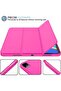 Rose Red Trifold Smart Case for iPad Pro 11-Inch (2022/2021) – Features Pencil Holder, Soft TPU Back, Auto Wake/Sleep, and Pencil Charging Support - 5